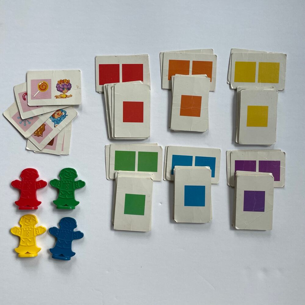 Candy Land Classic Game Parts 4 Gingerbread Men Playing Cards